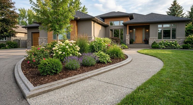 Benefits Of Concrete Landscape Edging For Curb Appeal