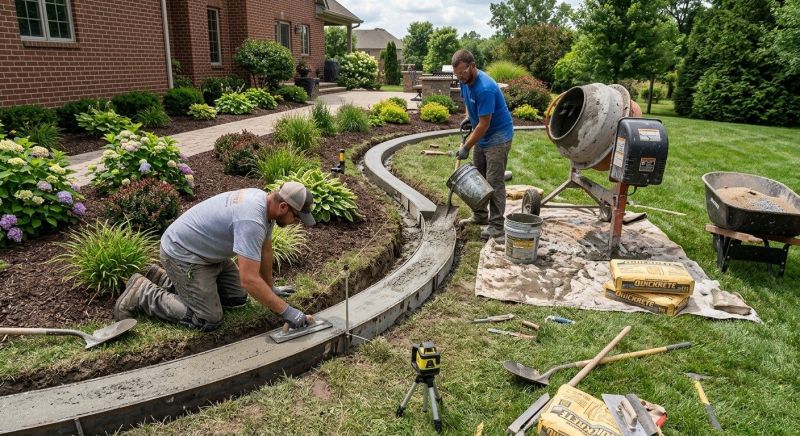 Concrete Edging Installation