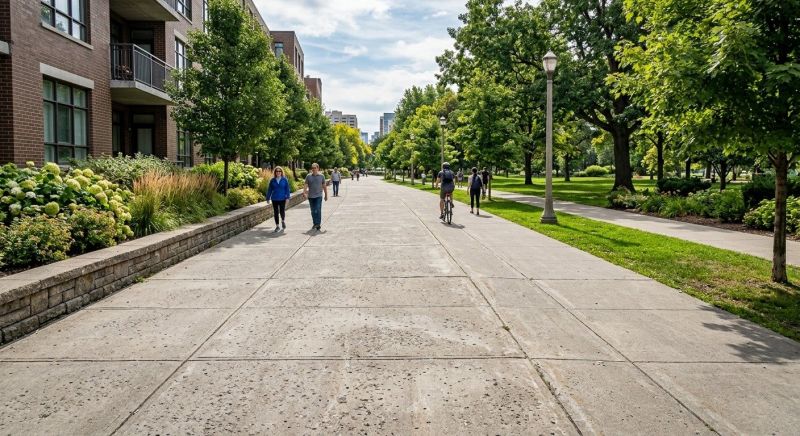 Concrete Sidewalk Installation