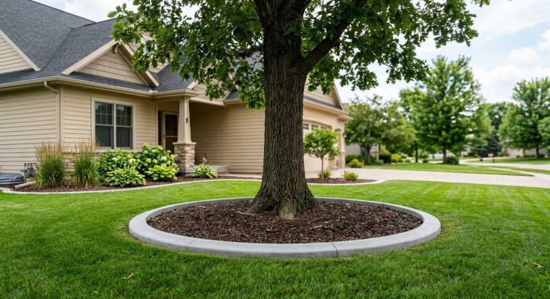 Creative Concrete Edging Designs For Flower Beds