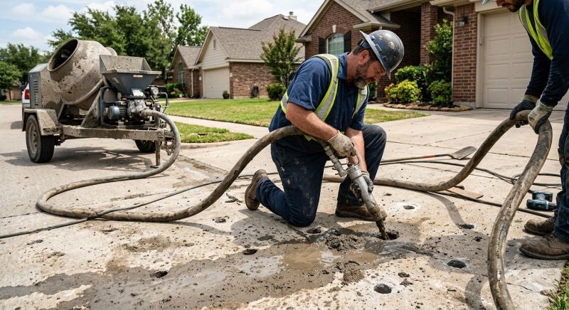 Concrete Mudjacking vs. Polyjacking: Which is Right for Your Property?